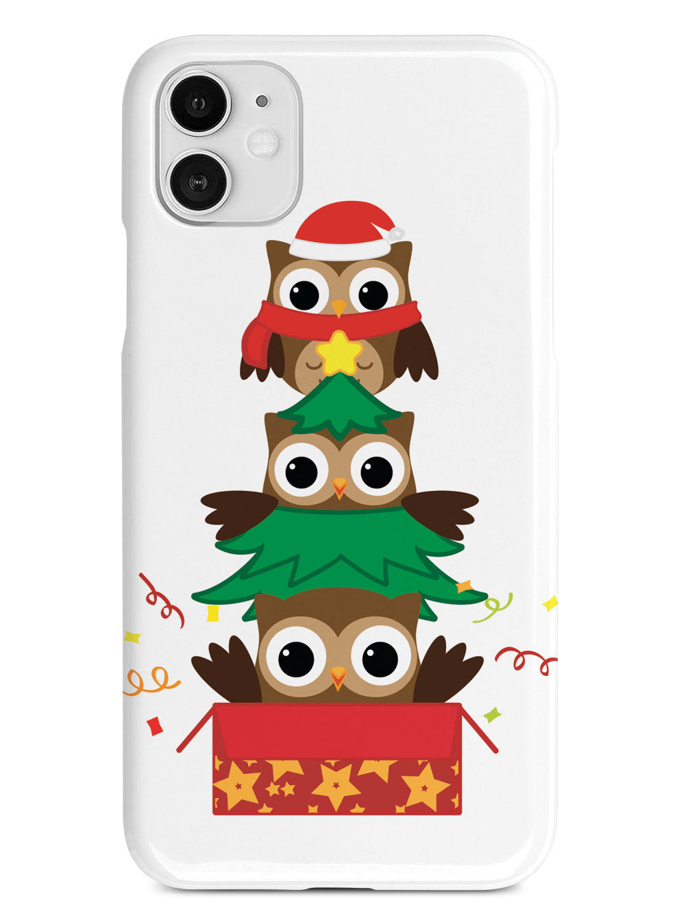 Christmas Owls Trio - White Case