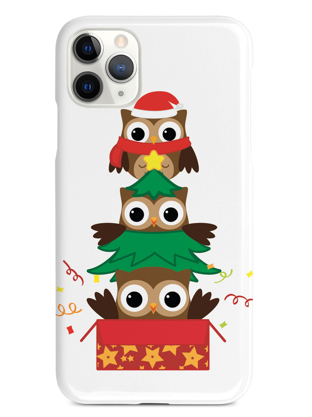 Christmas Owls Trio - White Case
