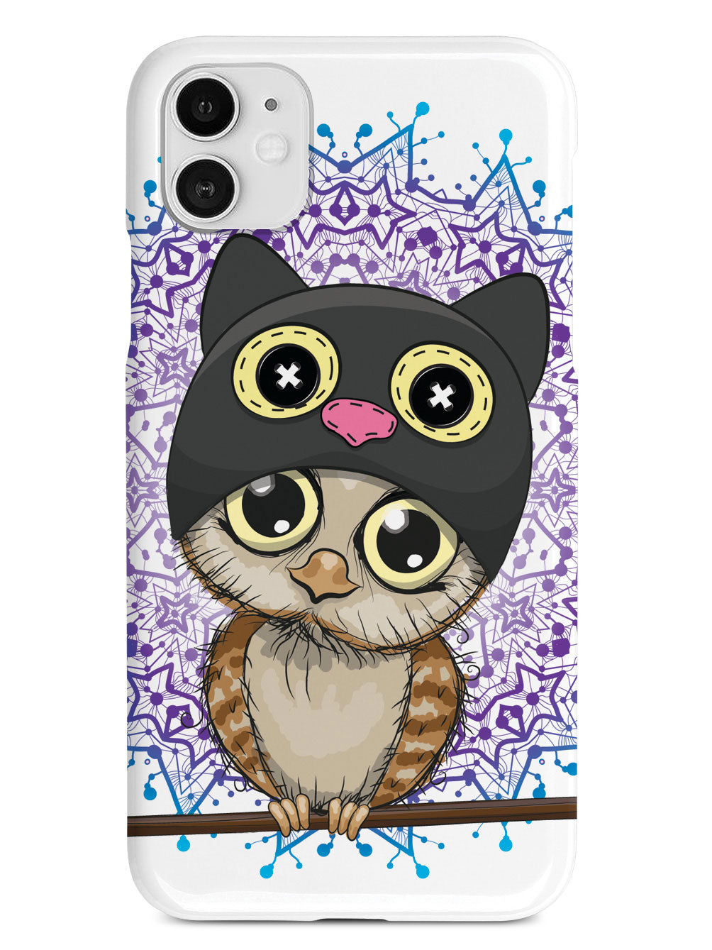 Cute Kitten-Owl Doodle Case