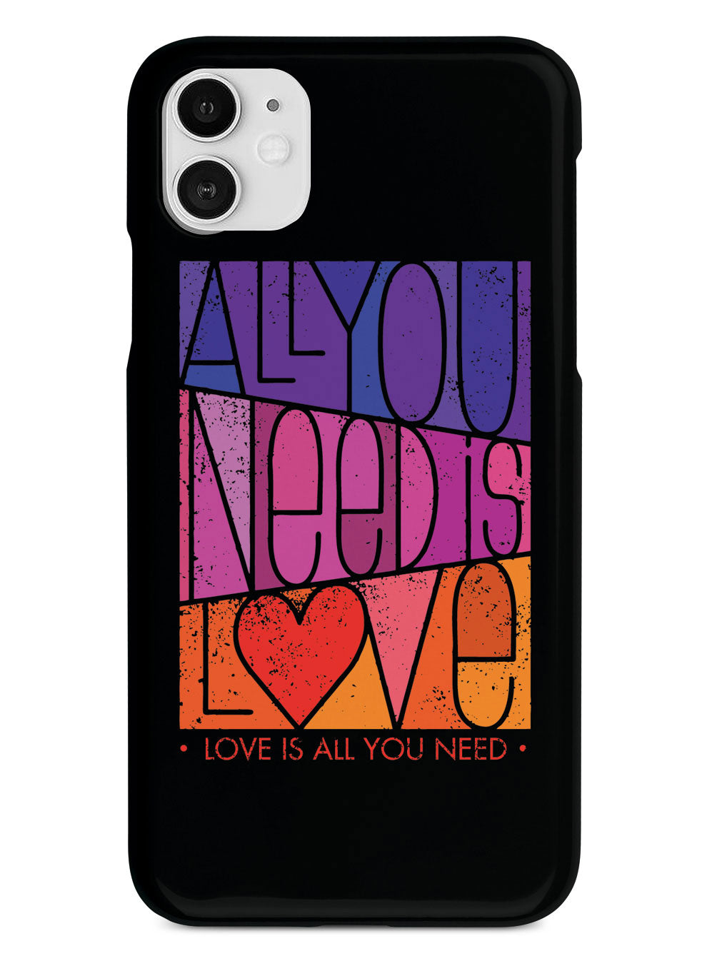 All You Need is LOVE - Block Script - Black Case