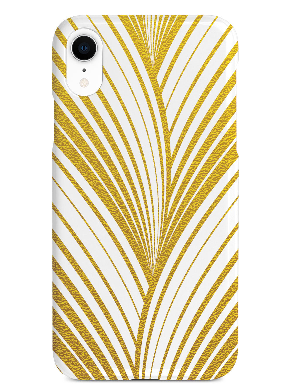 Gold Abstract Wavy Stripes - White Case