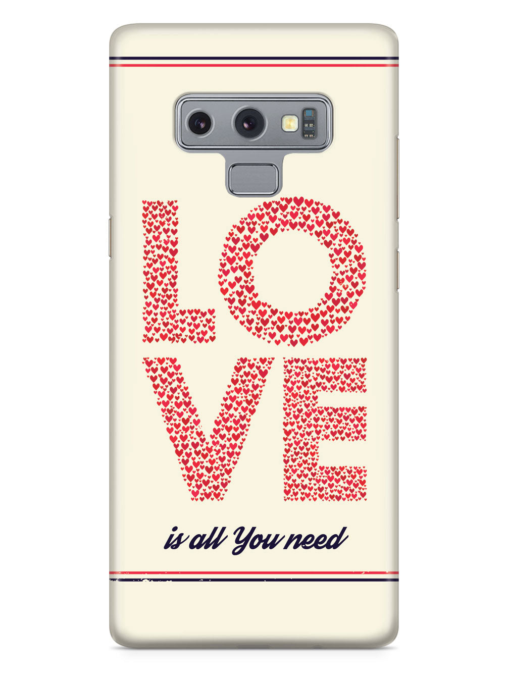Love is all you need - Red Hearts - White Case