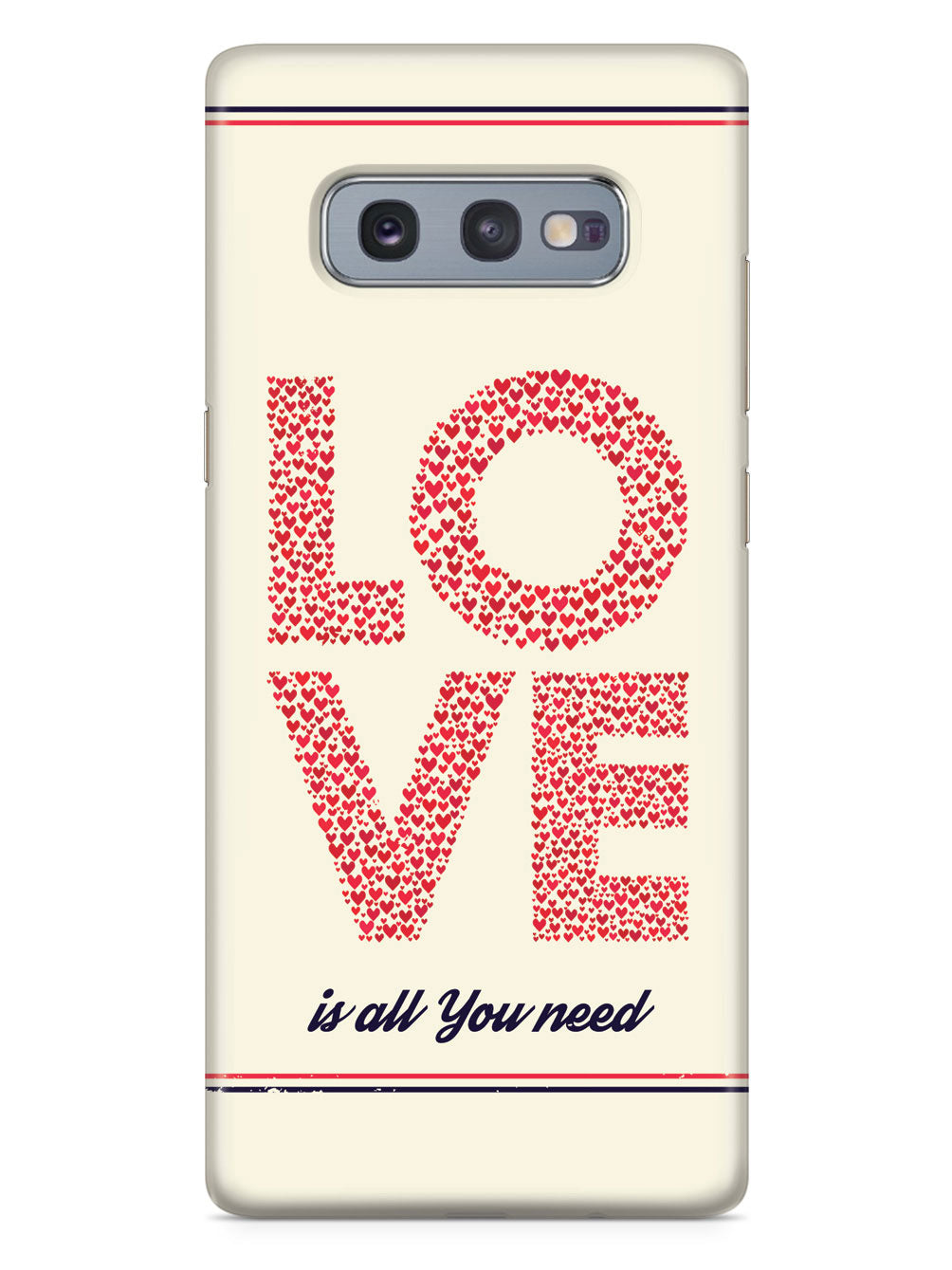 Love is all you need - Red Hearts - White Case