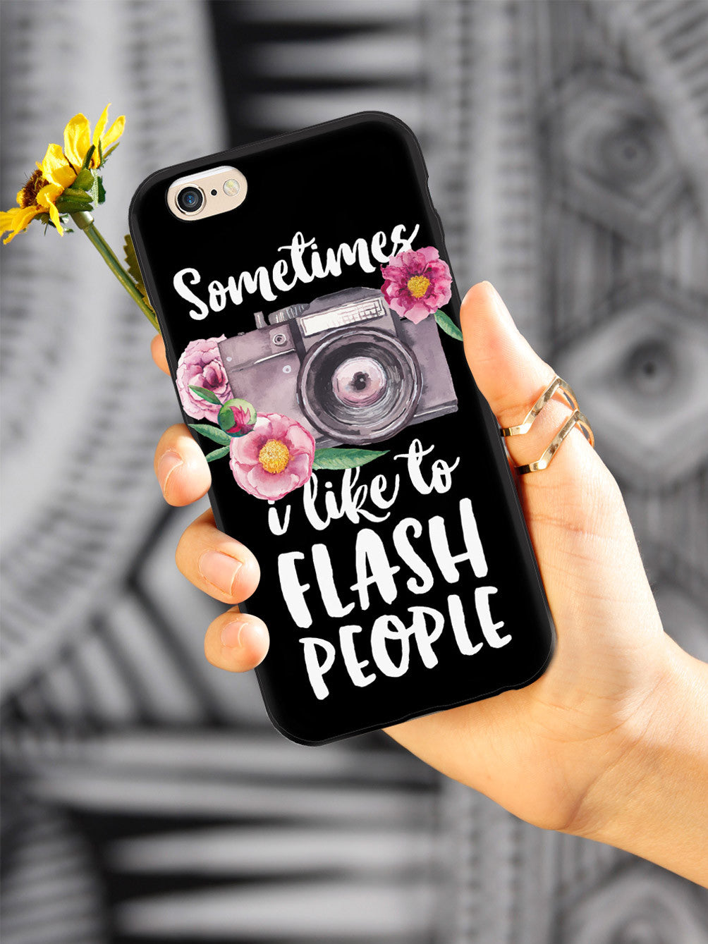 Sometimes I Like to Flash People - Black Case