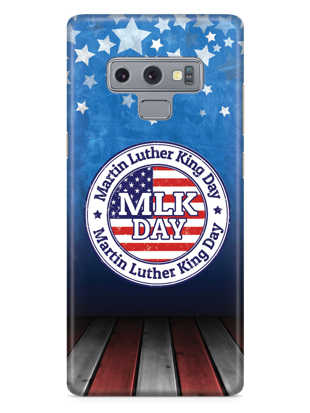 MLK Day Stamp - Patriotic Background - White Case