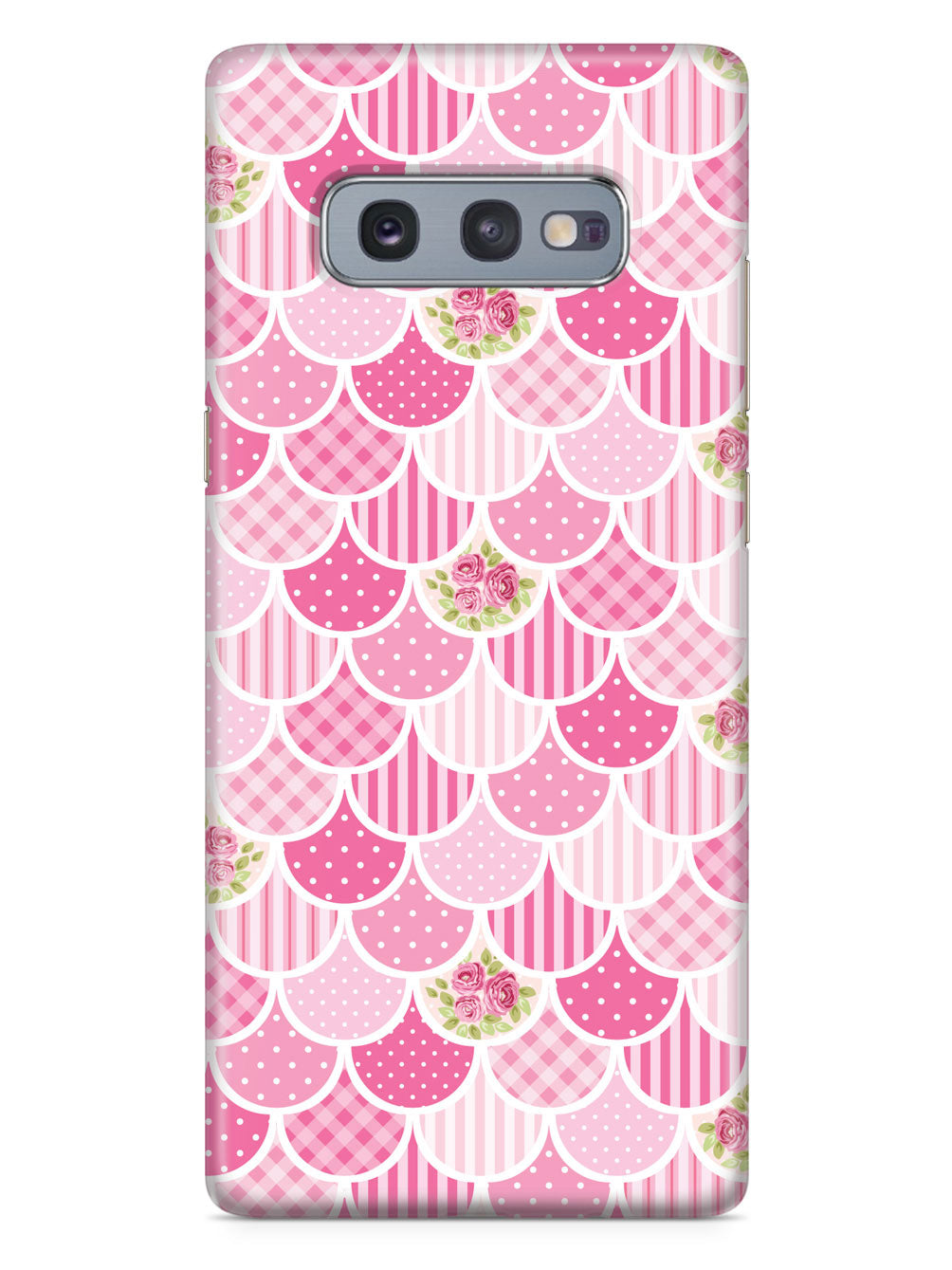 Mermaid Scales - Pink Patchwork - White Case