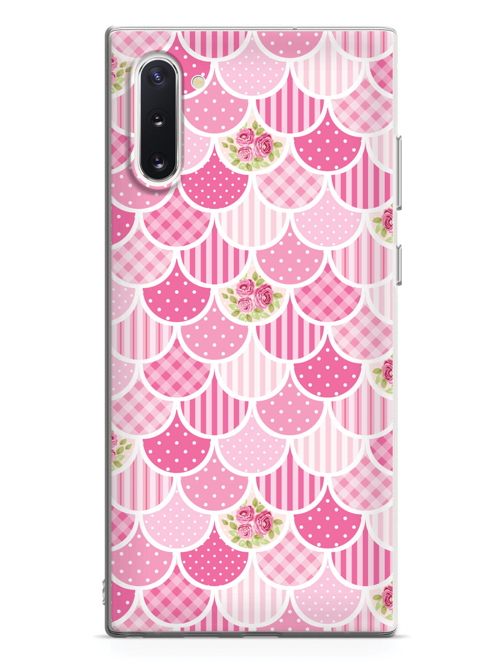 Mermaid Scales - Pink Patchwork - White Case