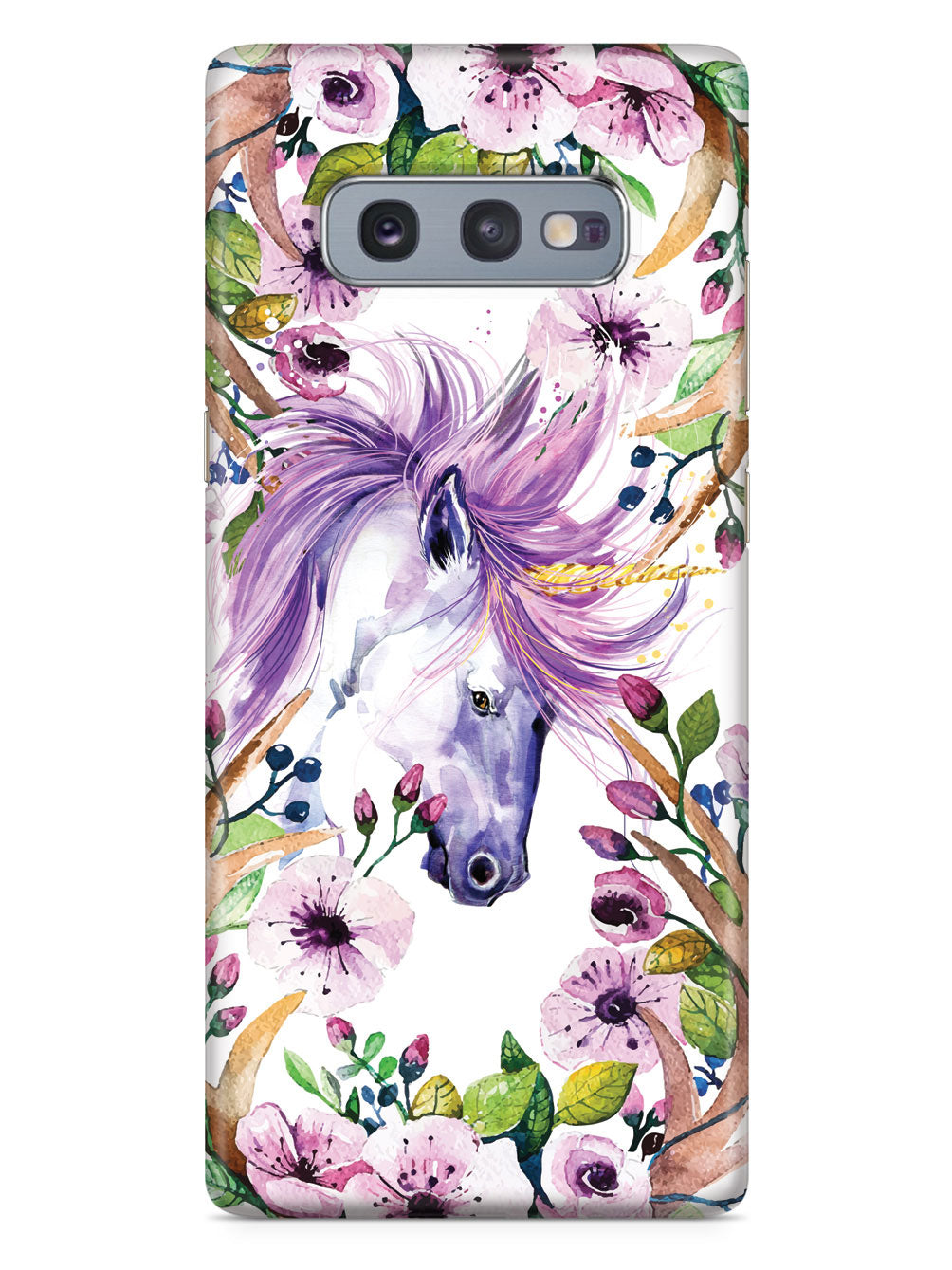Floral Forest Unicorn - Purple Case