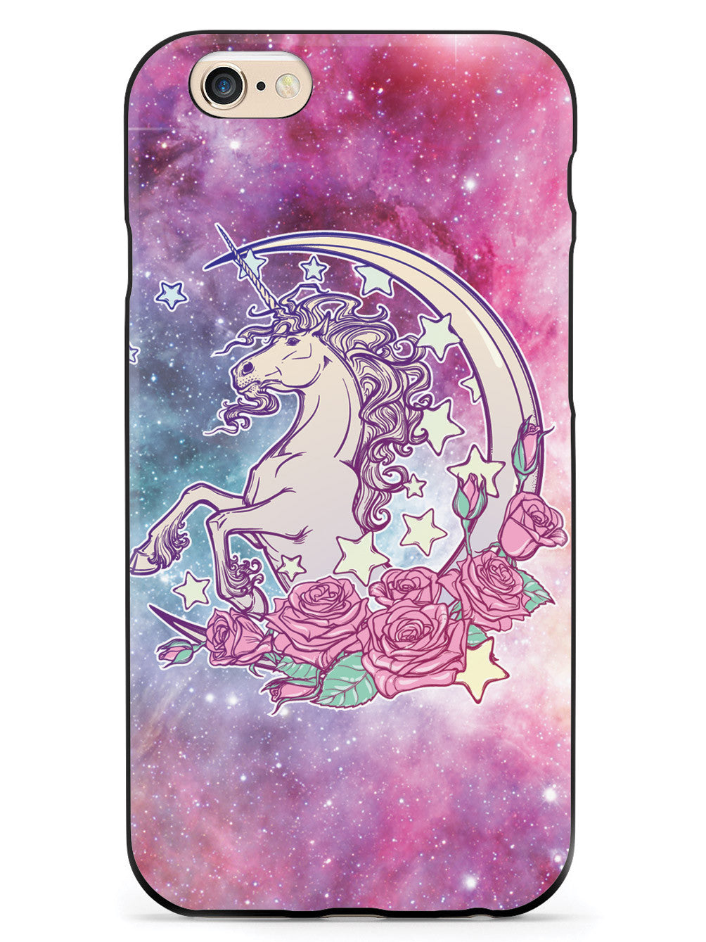 Celestial Space Unicorn - Black Case