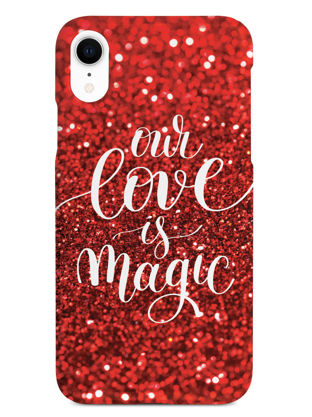 Our Love is Magic - Red Glitter Case