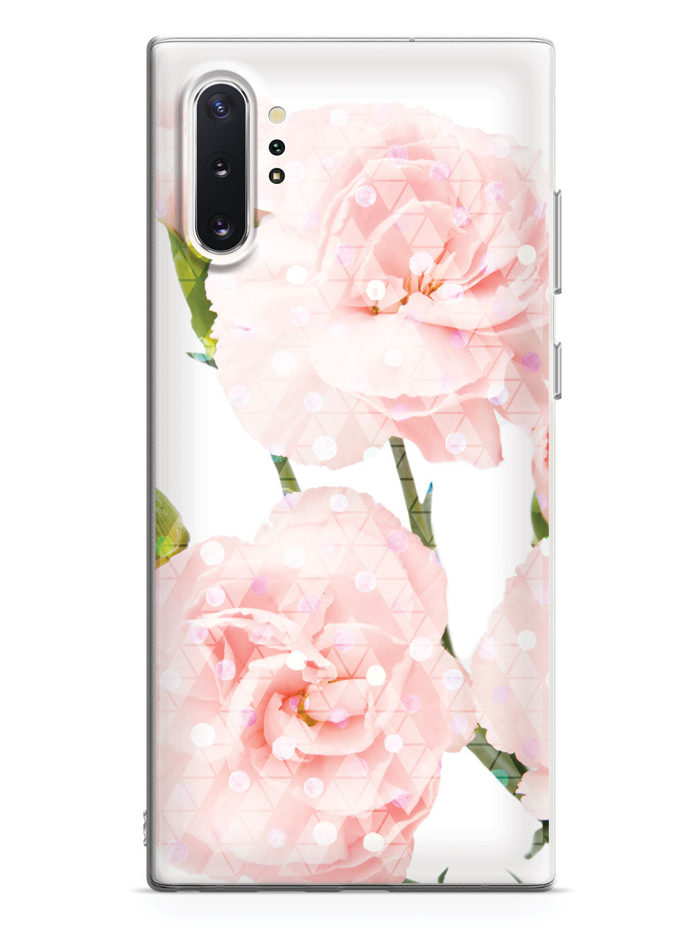 Pink Carnations - Geometric Overlay Case