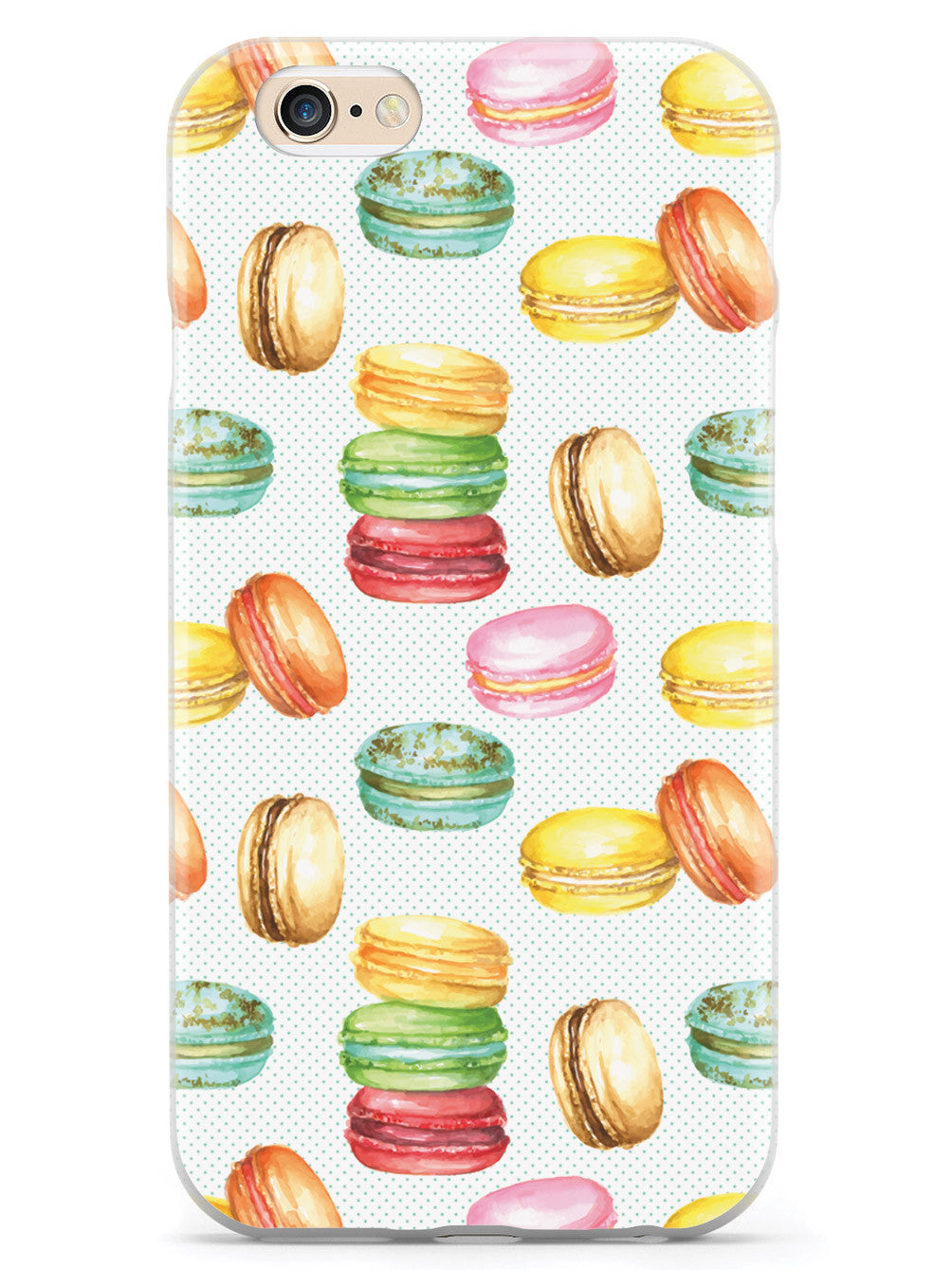 Watercolor Macaroons Pattern - White Case