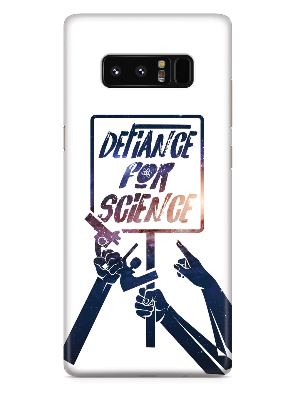 Defiance For Science - Space Background - White Case