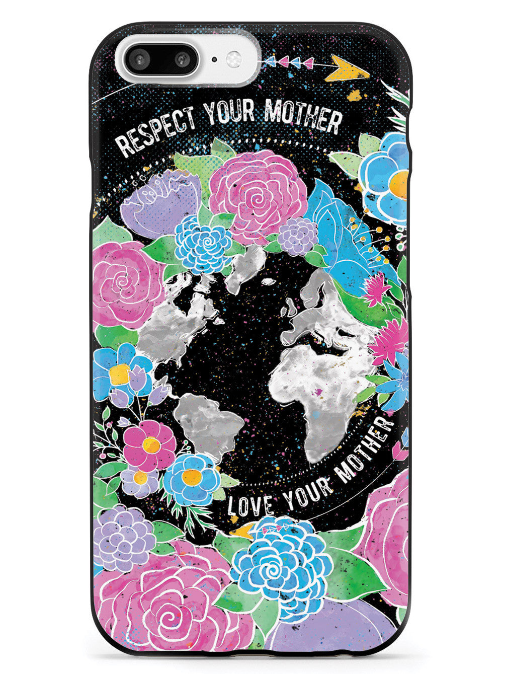 Respect & Love Your Mother - Earth Supporter - Black Case