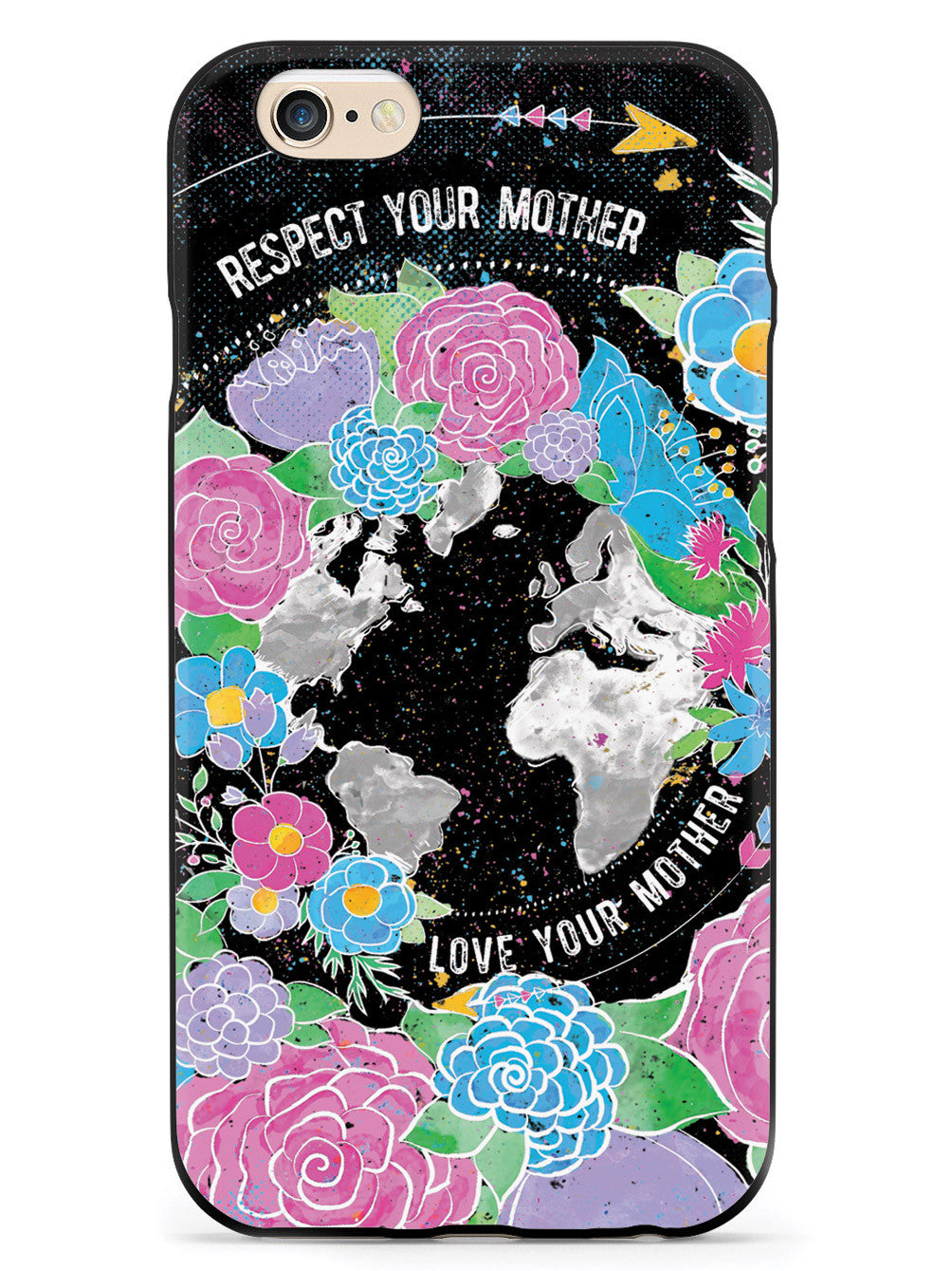Respect & Love Your Mother - Earth Supporter - Black Case