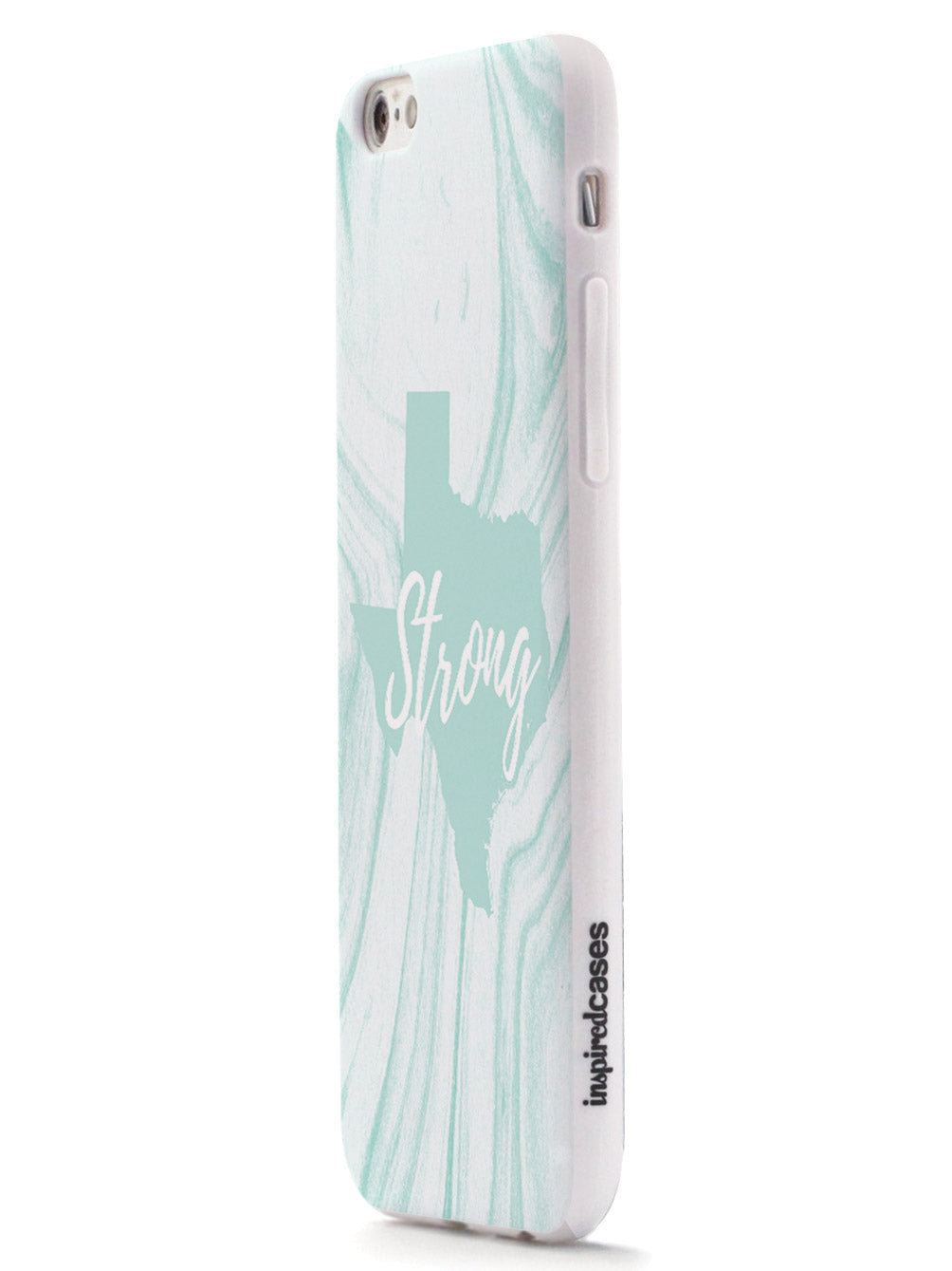 Texas Strong Teal Marble Pattern Support Phone Case