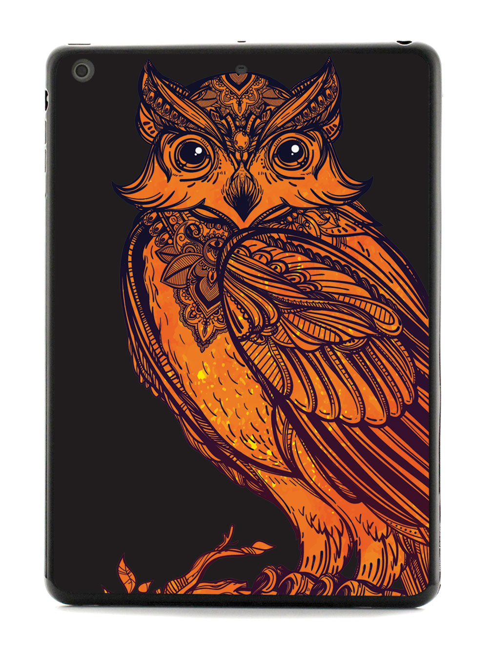 Zentangle Autumn Owl - Black Case