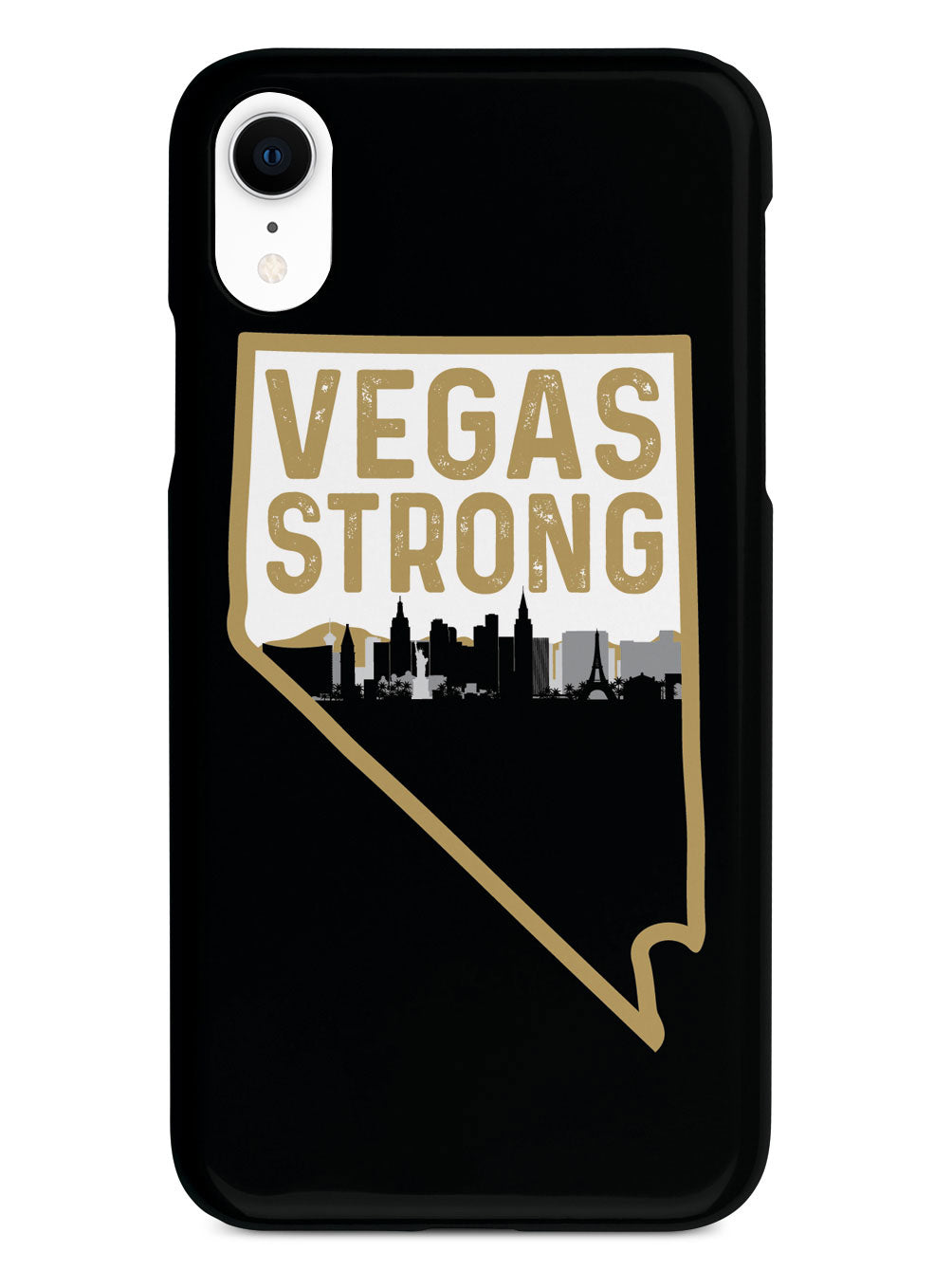 Vegas Strong - Nevada and City Silhouette - Black Case