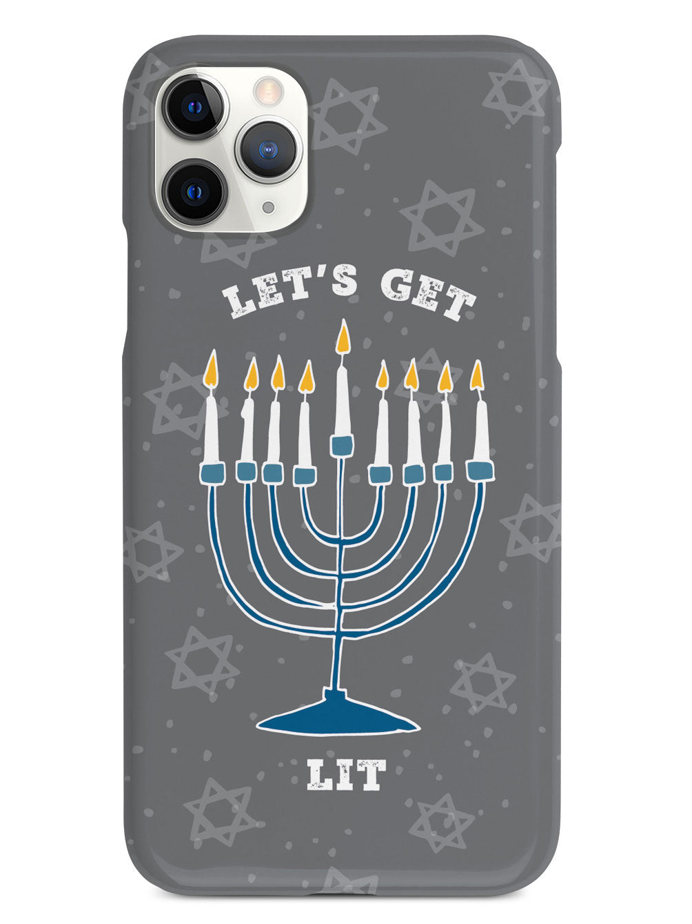 Hanukkah - Let's Get Lit - Black Case