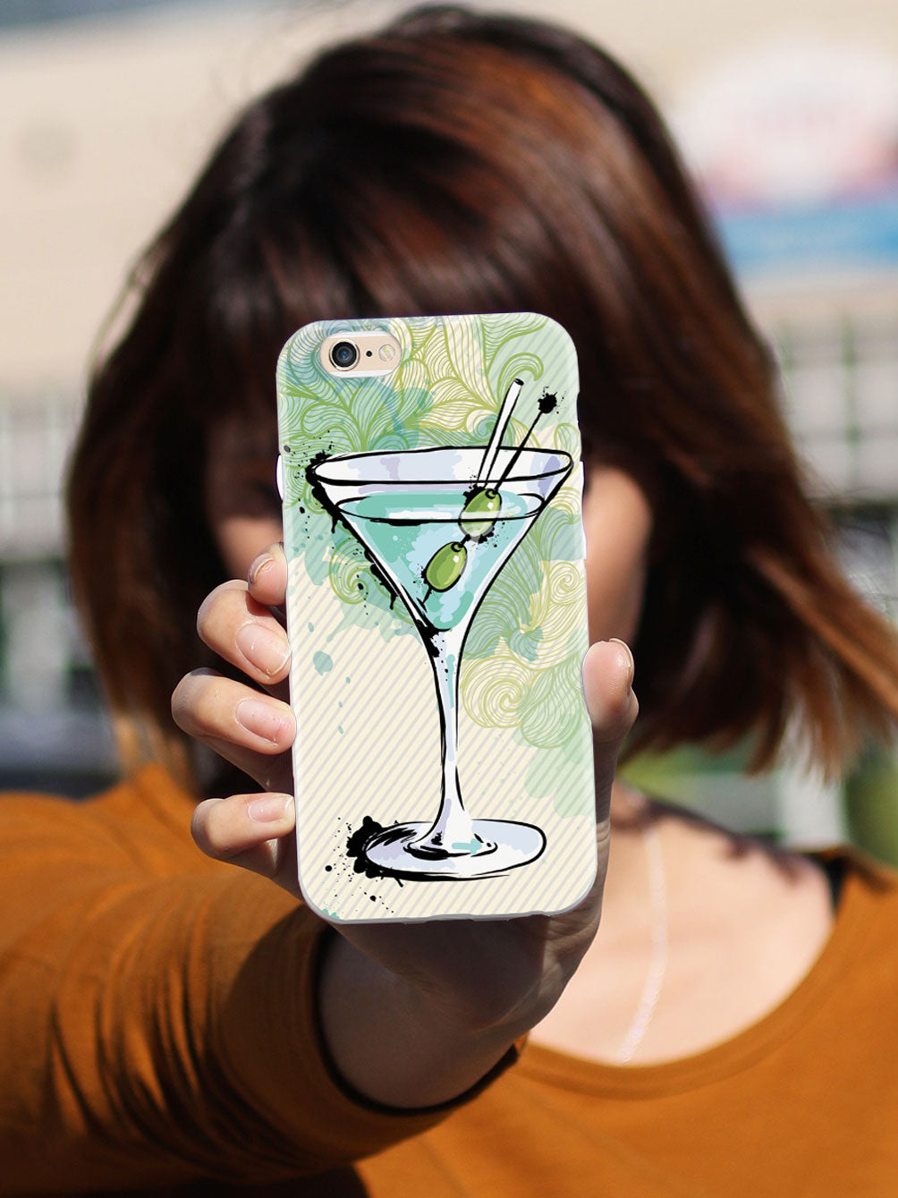 Watercolor Martini - White Case
