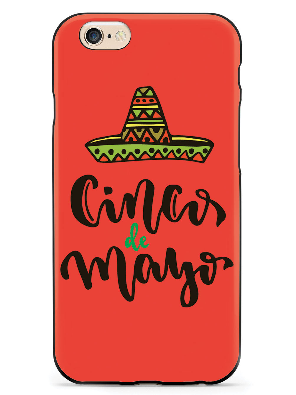 Cinco de Mayo - Red - Black Case