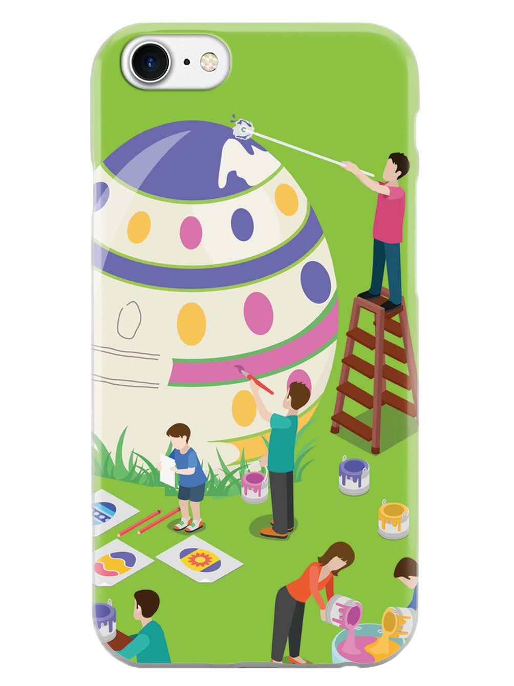 Egg Painting - White Case