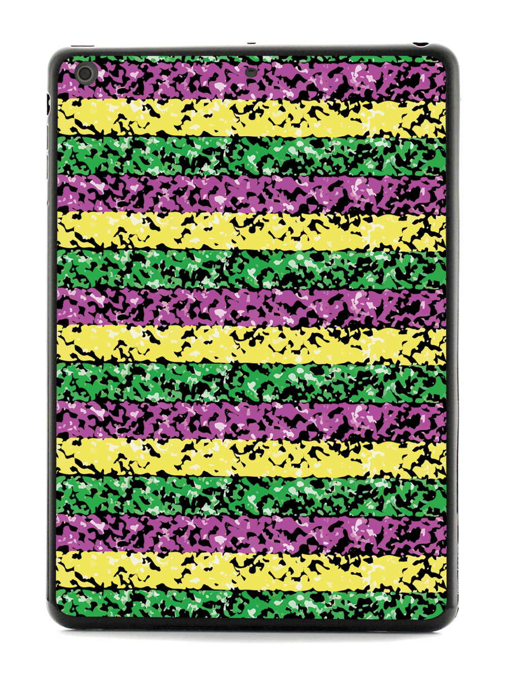 Mardi Gras Textured Pattern - Black Case
