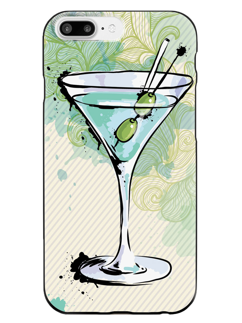Watercolor Martini - Black Case