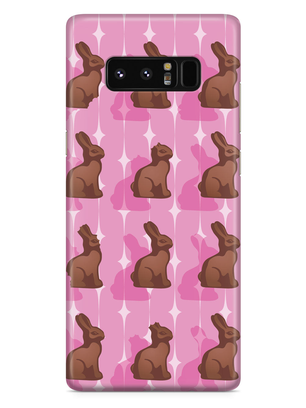 Pink Chocolate Bunny - White Case
