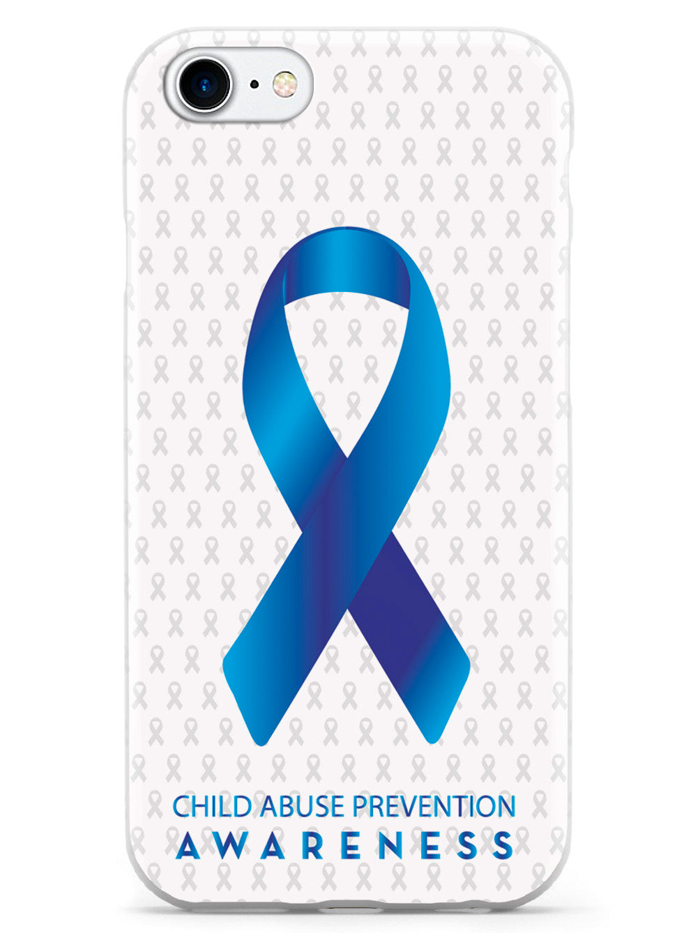 Child Abuse Prevention - Awareness Ribbon - White Case