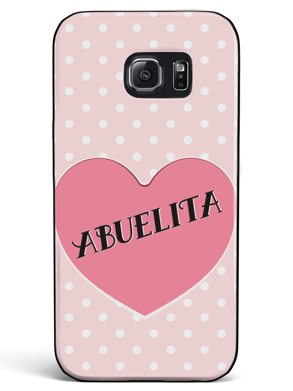 Abuelita - Polka Dot Heart - Black Case