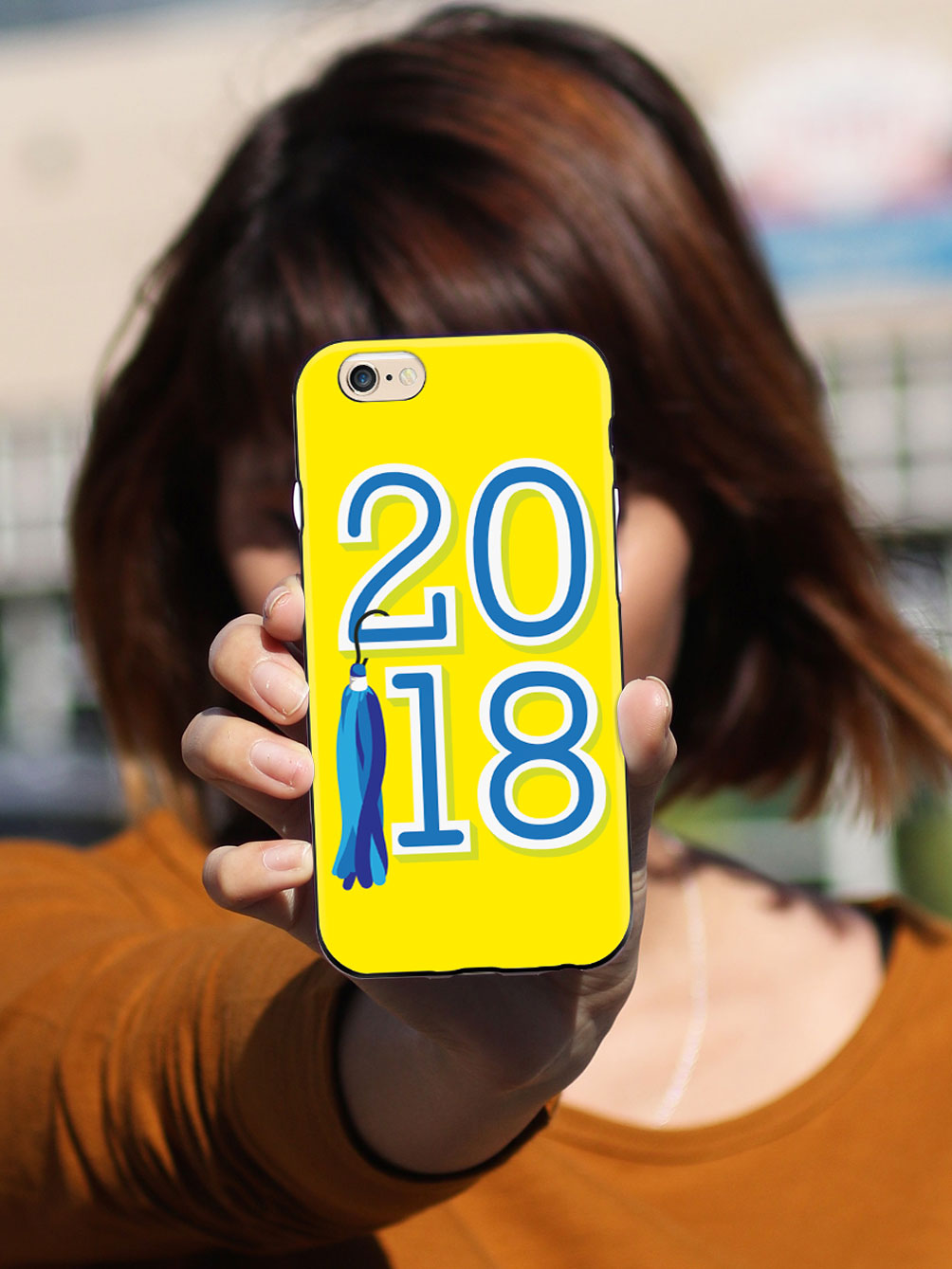 Class of 2018 - Yellow - Black Case