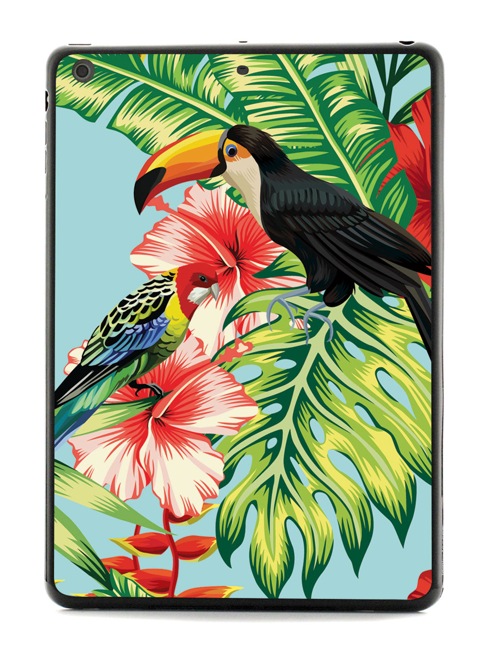 Hibiscus - Parrot and Tucan - Black Case