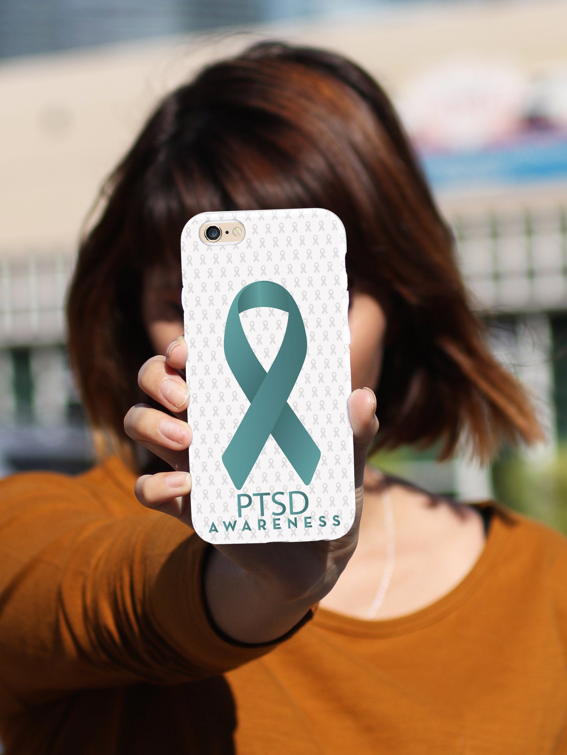 PTSD - Awareness Ribbon - White Case