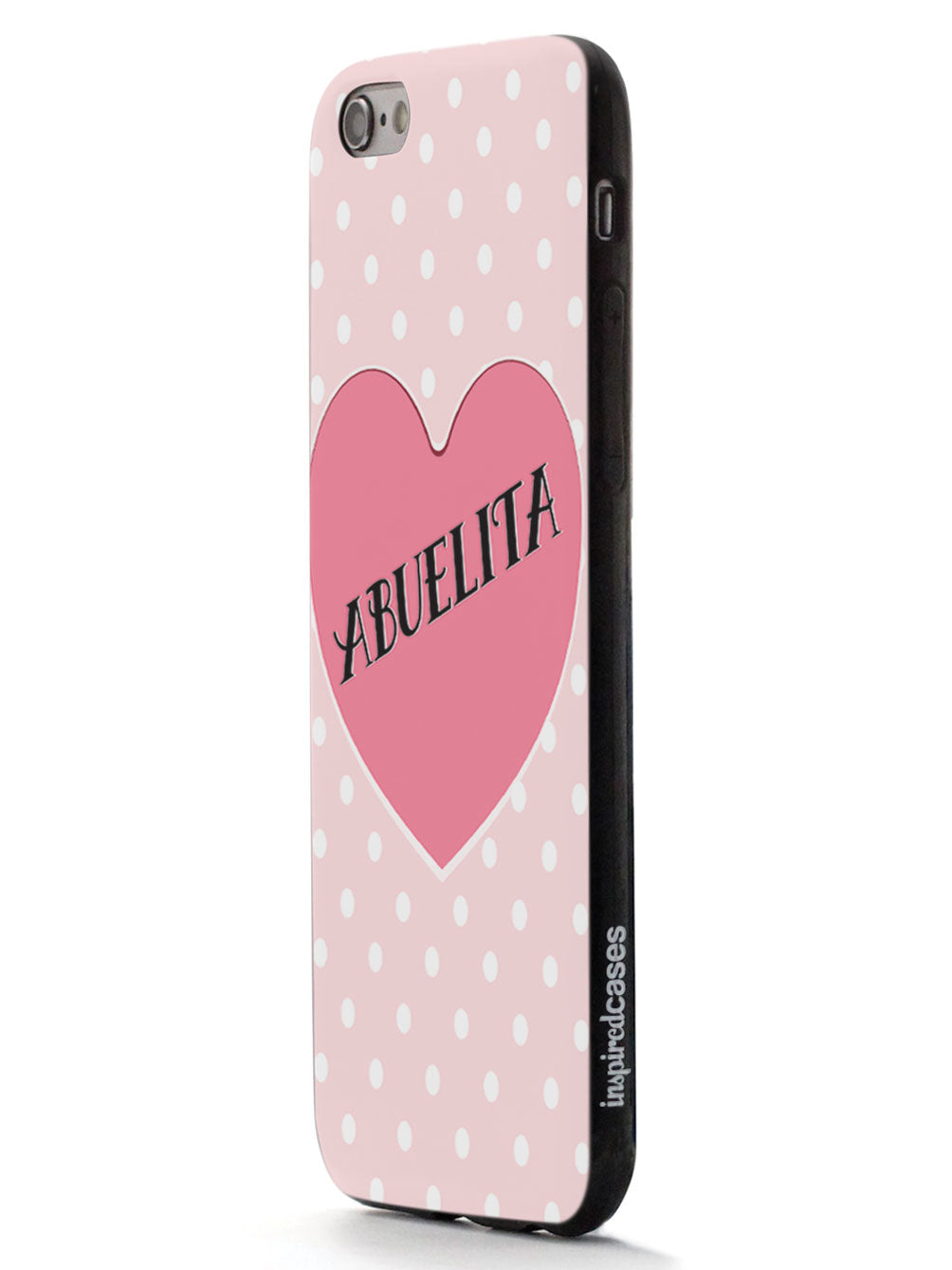 Abuelita - Polka Dot Heart - Black Case