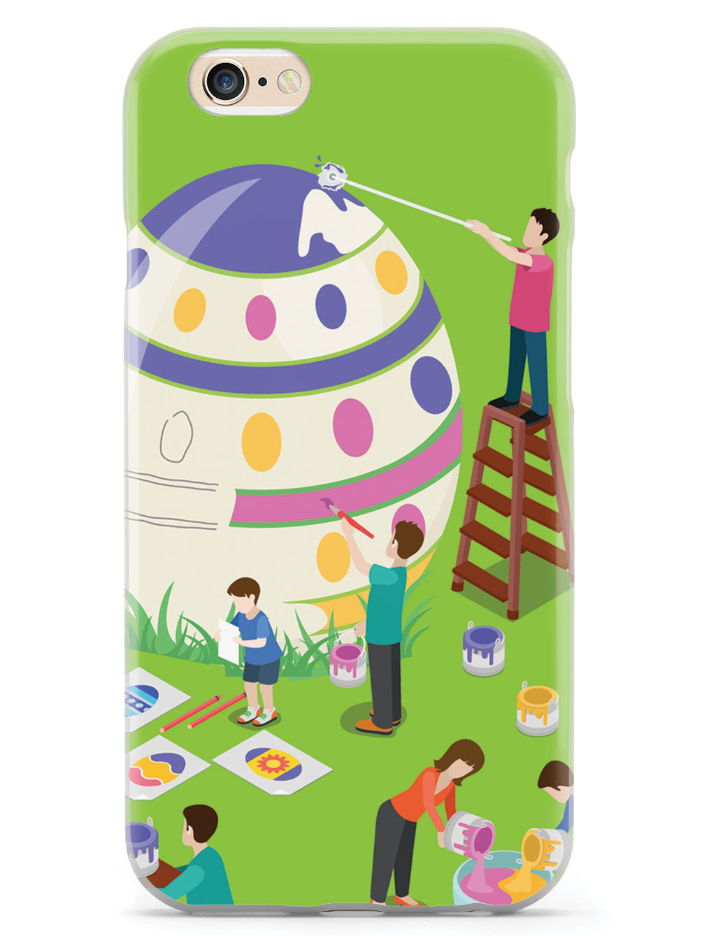 Egg Painting - White Case