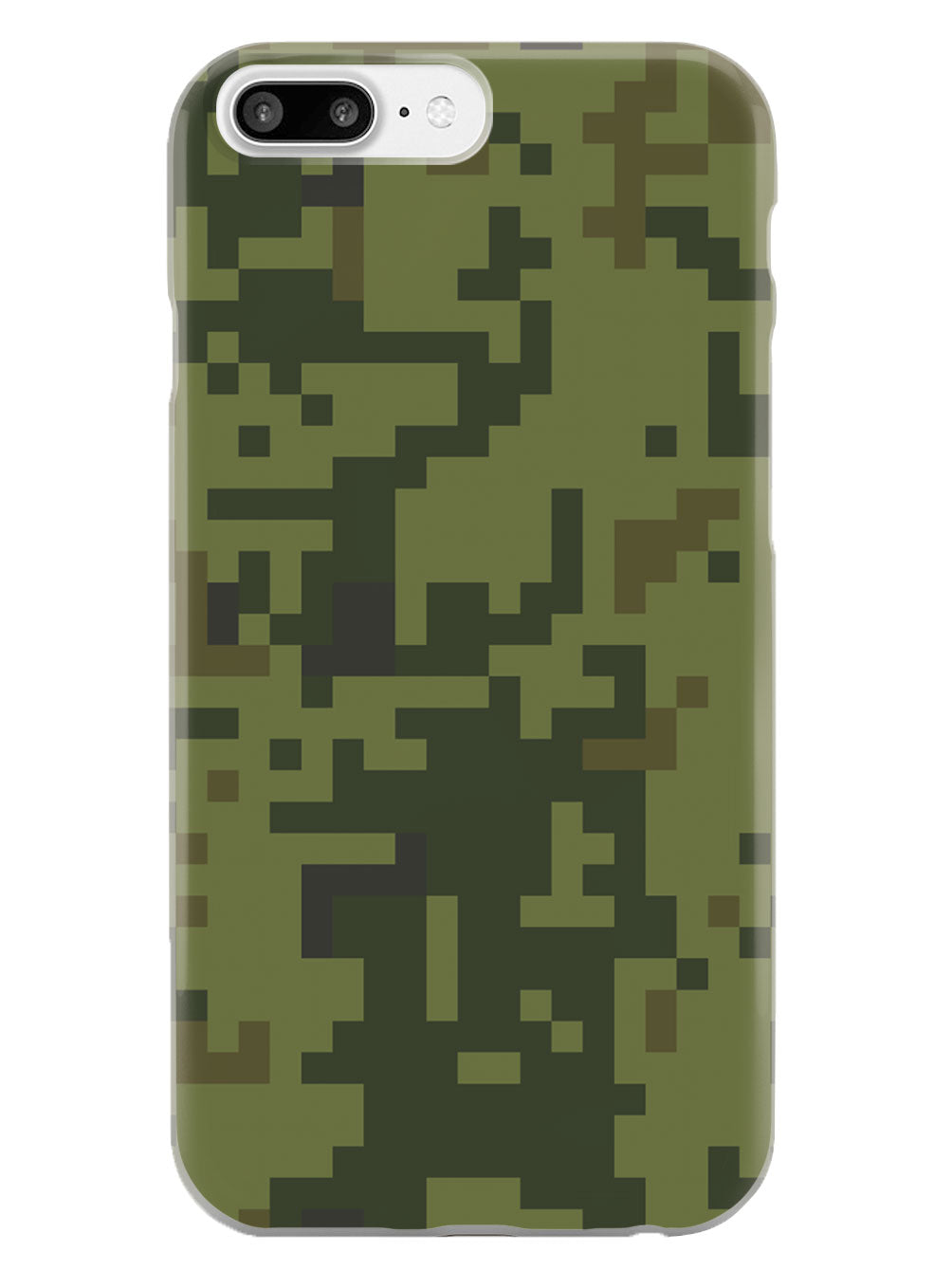 Green Pixel Camouflage  - White Case