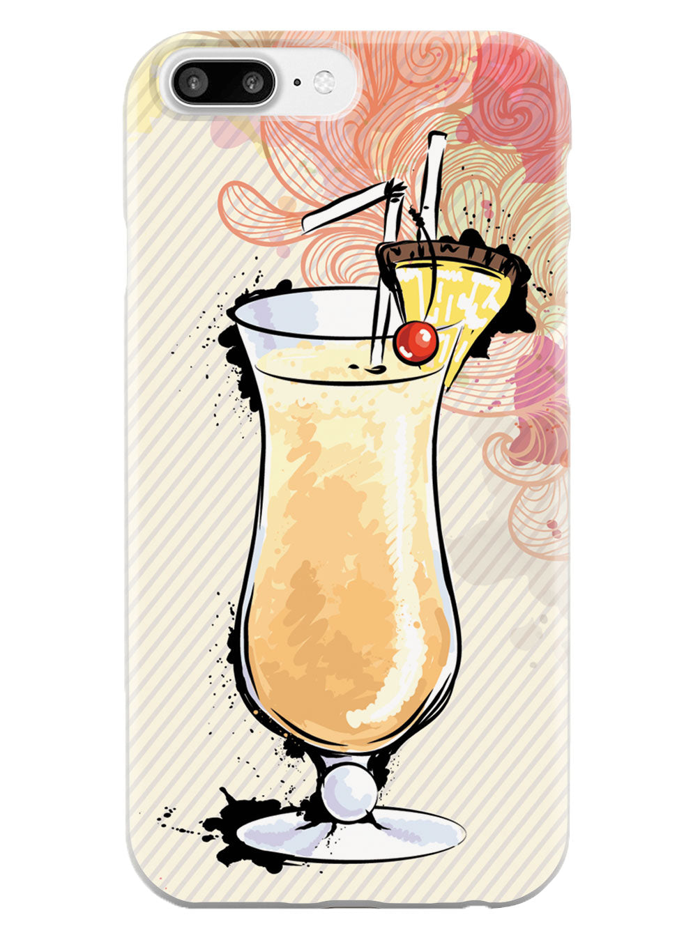 Watercolor Pina Colada - White Case