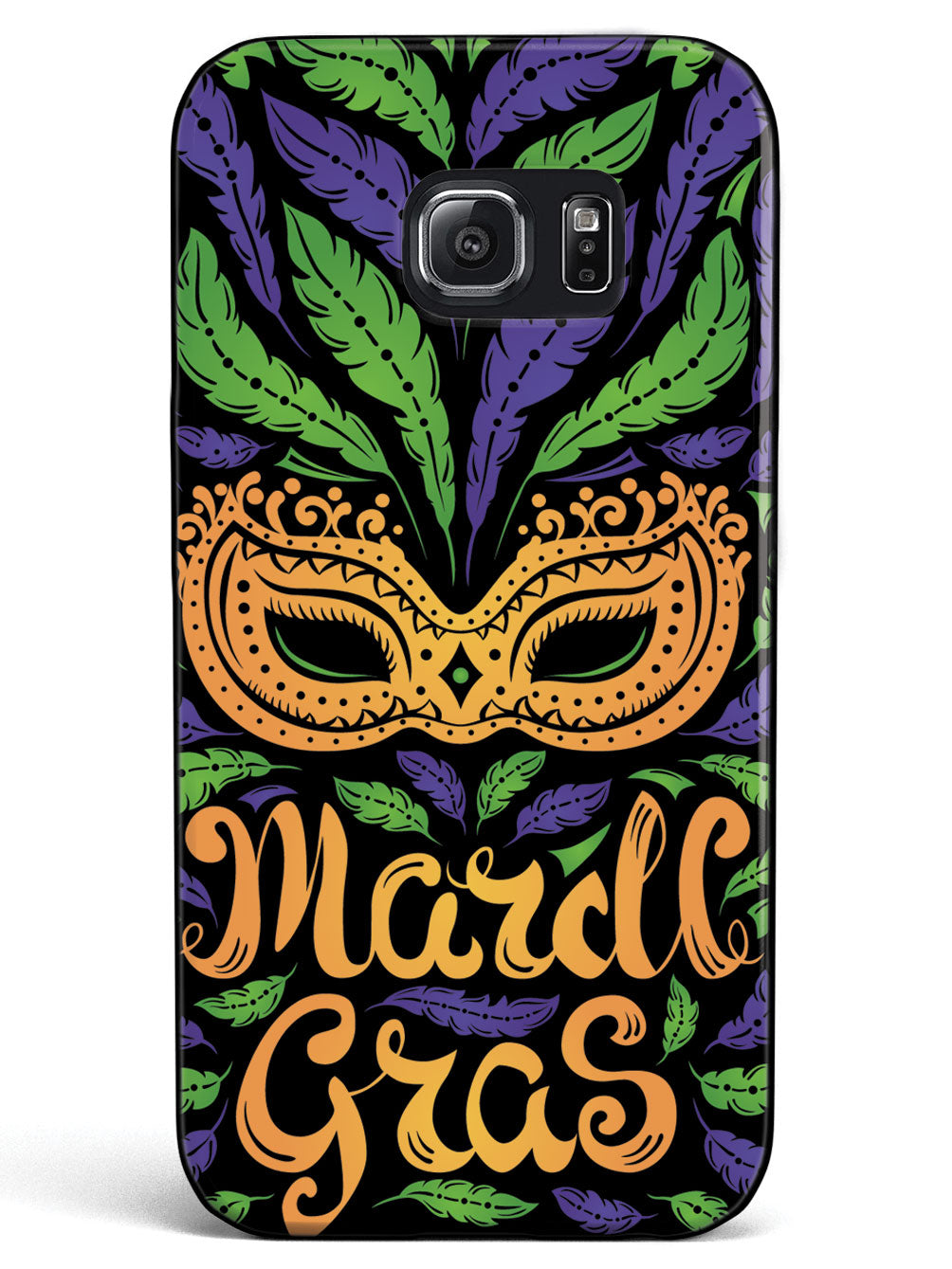 Mardi Gras Mask - Black Case