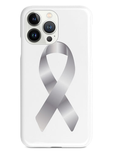 Silver Awareness Ribbon Case