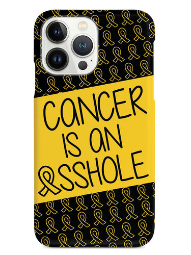 Cancer is an ASSHOLE Yellow Case