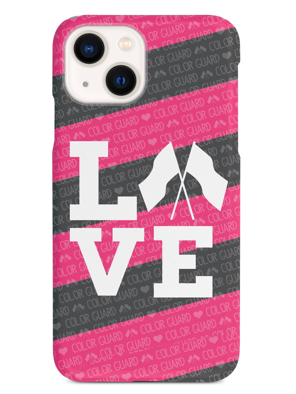 Color Guard Marching Band Flag  Love Case