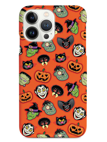 The Faces of Halloween Vampire Pumpkin Frankenstein Case