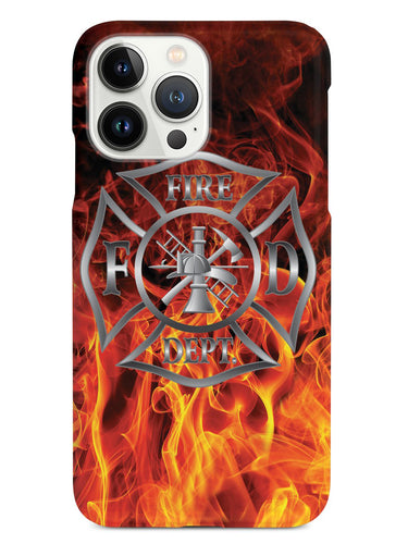 Fire Badge Flame Case For Firemen Fire Department Case