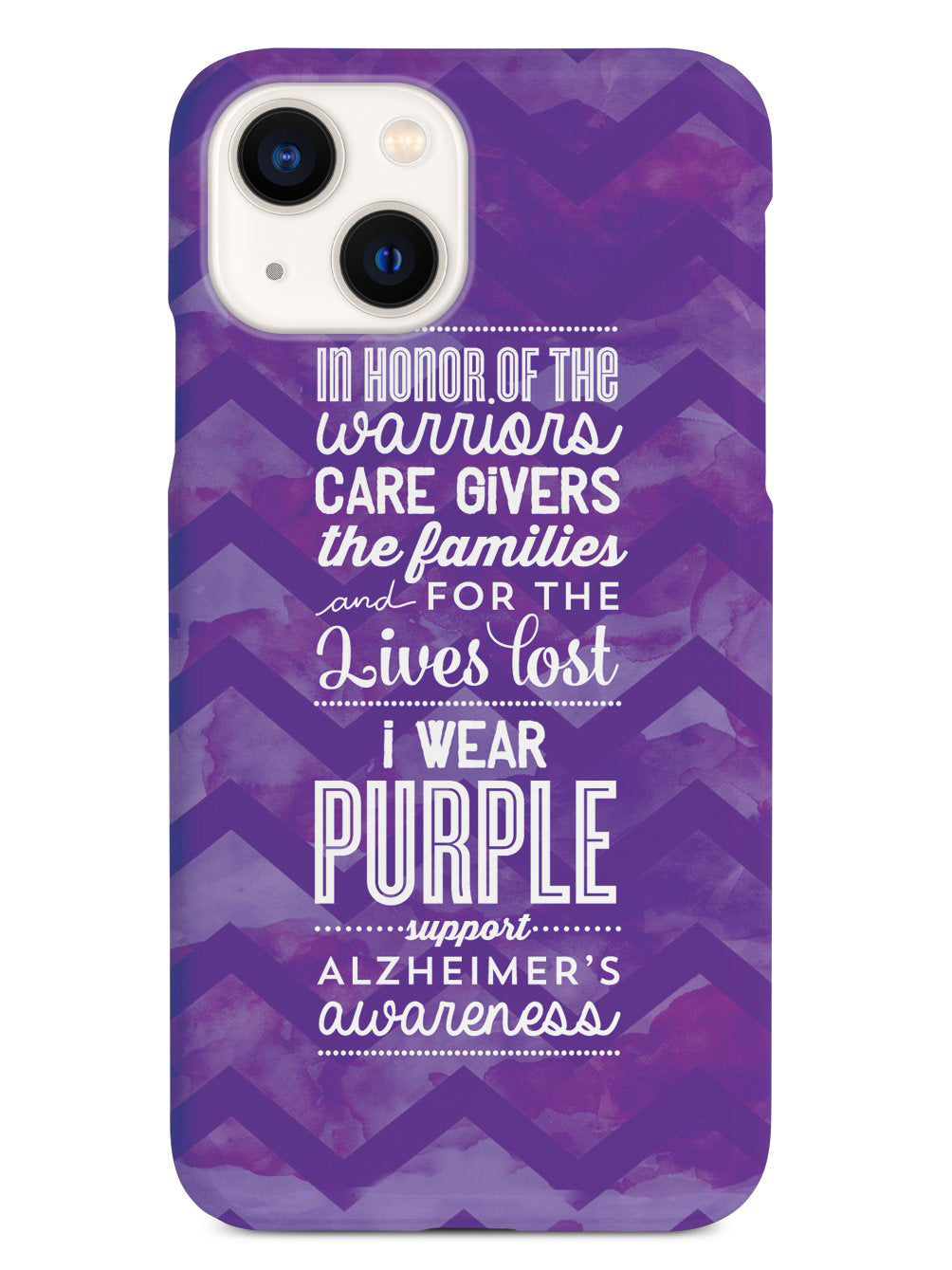 I Wear Purple - Alzheimer's Awareness Support Case