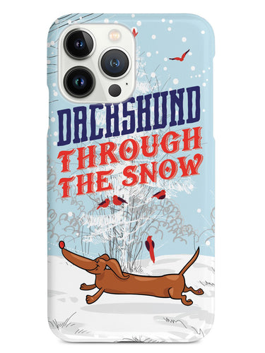 Dachshund Through the Snow Christmas Case