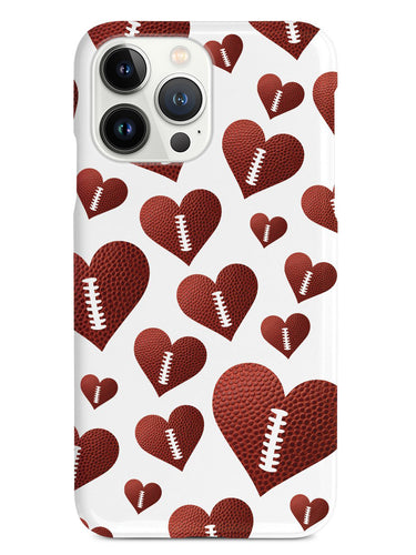 Football Heart Pattern Case