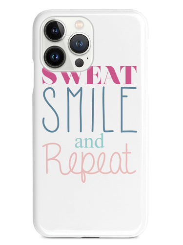 Sweat, Smile, Repeat, Gym Work Out Case