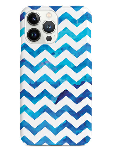 Watercolor Chevron Pattern - Blue Case