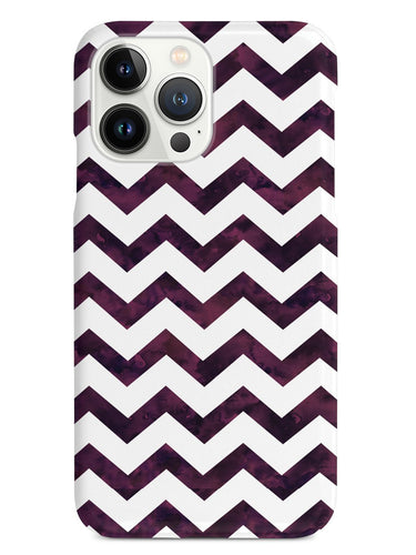 Watercolor Chevron Pattern - Plum Purple Case